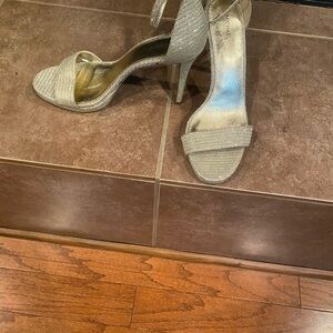 Michael Kors Shimmering Silver Heels